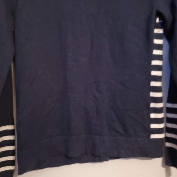 Navy/White Sequin Striped GAP Cardigan - Size S - Picture 11 of 11